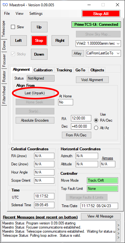 Maestro Interface